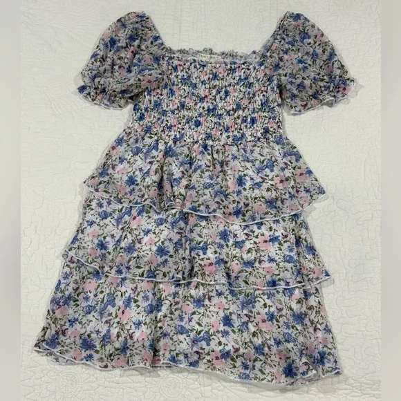 Thirty/Thirty Women’s Floral Puff Sleeve Dress / Size M - Picture 8 of 8
